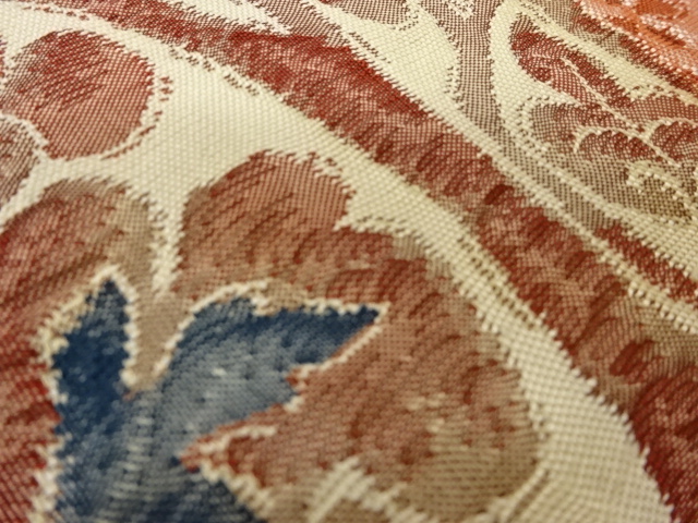 6891119: JAPANESE KIMONO / VINTAGE FUKURO OBI / TSUMUGI / WOVEN